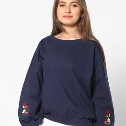 TeenTrums Teen Collection Girls Embroidered Pullover Sweatshirt-image-31