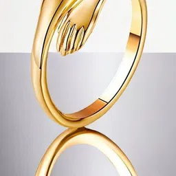 Teeragaj Hug Shaped Adjustable Finger Ring-image-3