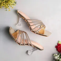 BAESD Embellished Party Stiletto Mules image 2