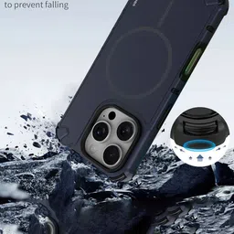 Karwan Unisex iPhone 16 Pro Solid Superior Drop Protection Mag-Safe Back Case image 2