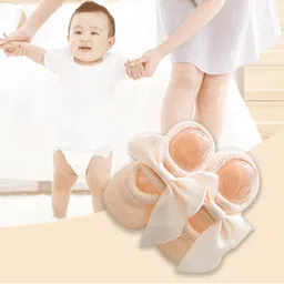 Babymoon Kids-Unisex Set of 3 Self-Design Cotton Anti Slip Booties-picture-32