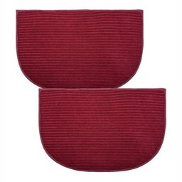 Aura Maroon 2 Pieces Wool Anti-Skid Doormats-picture-33