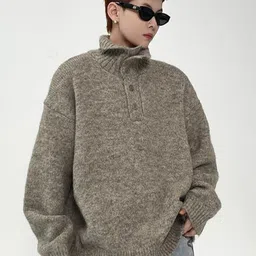 HERE&NOW Men Longline Pullover Sweaters-picture-23