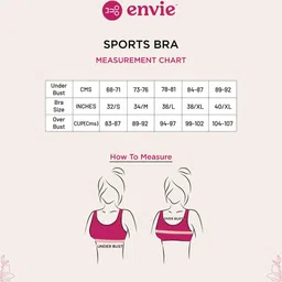 Envie Women Padded Non-Wired Three Forth Coverage Sports Bra image 5