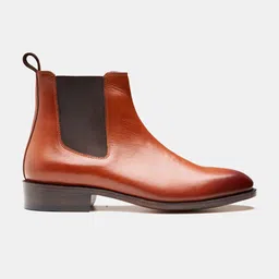KOZASKO Men Goodyear Welted Cognac Wholecut Chelsea Boots image 5