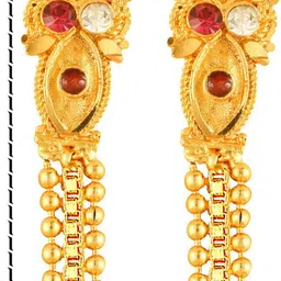 VIVASTRI Women Gold-Plated Alloy Earrings image 2