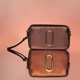 HAUTE SAUCE by Campus Sutra Leather Structured Handheld Bag image 1