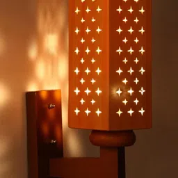 SOMIL Cream Glass Cylinder Printed Wall Lamps-picture-11