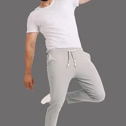 rmgarmentmk Men Solid Grey Track Pants image 2