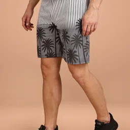 BULLMER Men Pack Of 2 Printed Mid-Rise Regular Fit Shorts image 4