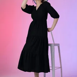 Jash Creation Women Flared Midi Dress-picture-35