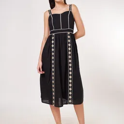 Honey by Pantaloons Women Pure Cotton Empire Midi Dress image 1