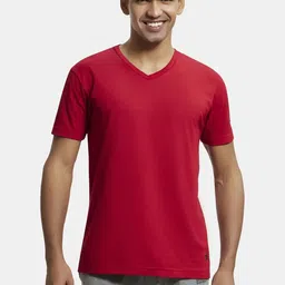 Jockey Men Solid V-Neck T-shirt-picture-29