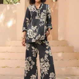 CLOTHYCORP Printed Tunic With Trousers Co-Ords-picture-26