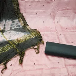 Rangtulika Ethnics Embroidered Unstitched Dress Material image 3