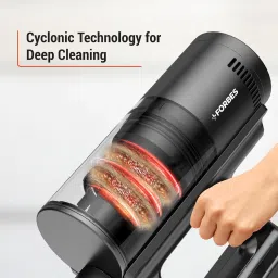 EUREKA FORBES ZeroBend Z21WM 550W Cordless Wet & Dry Vacuum Cleaner with Cyclonic Technology (3-in-1 Motorised Floor Brush, Dark Grey) image 2