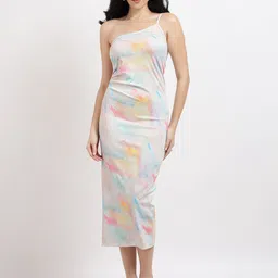 SZN Print Bodycon Midi Dress-image-29