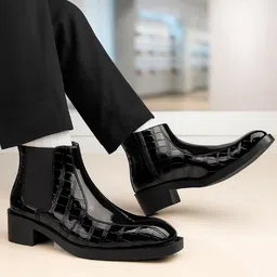 Bxxy Men 2-Inch Heel Height Increasing Chelsea Boots-picture-24