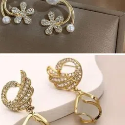 MONKDECOR Women Gold Earrings-picture-31