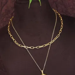 V FASHION JEWELLERY Gold-Plated Handcrafted Necklace-picture-30