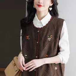 StyleCast Women Sweater Vest with Embroidered Detail-picture-28