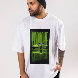 THE BEETEL HOUSE Graphic Printed Round Neck Drop-Shoulder Sleeves Cotton Oversized T-shirt-picture-27