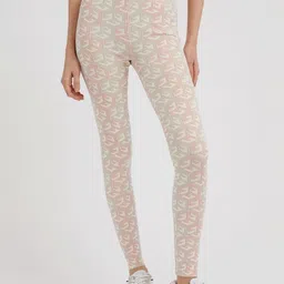 Guess Women Printed High-Rise Ankle Length Tights-picture-34