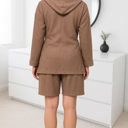 lacylook Brown Free Size Bath Robe image 2