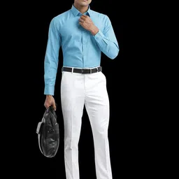 OTTO Men Trim Slim Fit Opaque Casual Shirt-image-81