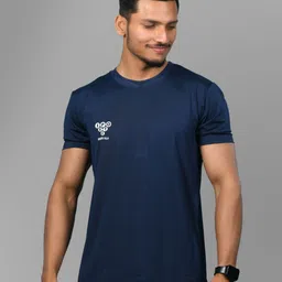 SPORTS VILLA Men Solid Round Neck T-shirt-image-32