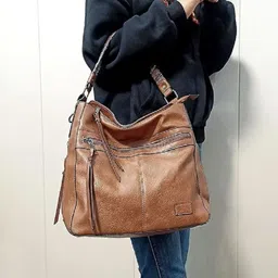 Mast & Harbour PU Structured Hobo Bag image 5