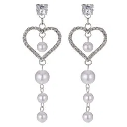 FLAURI Heart Shaped Drop Earrings image 3