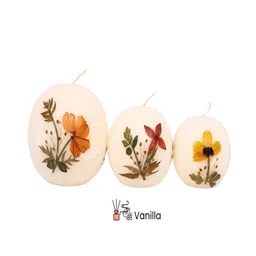 Natriel White 3 Pieces Pillar Candle image 4