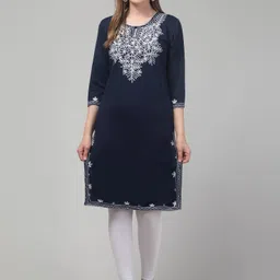 FAMBEE Women Woollen Kurta image 2