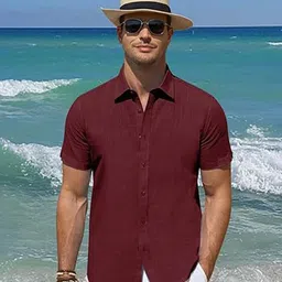 Vida Loca Smart Textured Spread Collar Slim Fit Shirt-picture-30