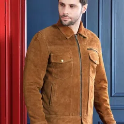 Devoted Men Suede Leather Jacket image 2