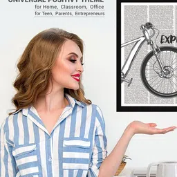 Chaka Chaundh Multicoloured Synthetic Wood Wall Art image 3