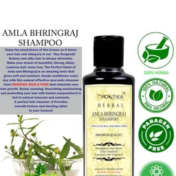 DRONTIKA Set Of 2 Amla Bhringraj Shampoo- 210 ml Each image 2