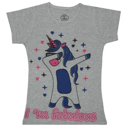 MIST N FOGG Girls Graphic Printed Round Neck Cotton T-shirt-picture-36