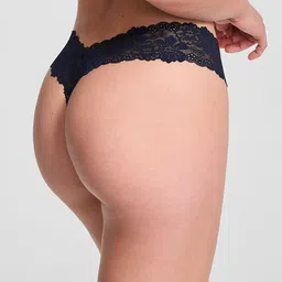 Victoria's Secret PINK Self-Design Low-Rise Thongs Briefs 112559157CWQ image 2