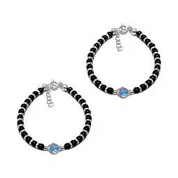 Sahiba Gems Silver-Plated Silver Artificial Stones Bracelet-picture-11