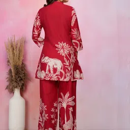 PAARDINI Printed Pure Cotton Tunic With Trousers Co-Ords image 4