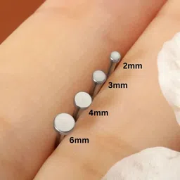 Abhooshan Silver-Plated Stud Nosepin image 2