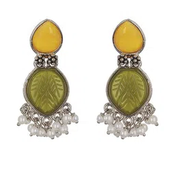 Anouk Women Silver-Plated Alloy Drop Earrings image 4