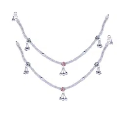 VIVASTRI Women Rhodium-Plated Anklet-picture-36