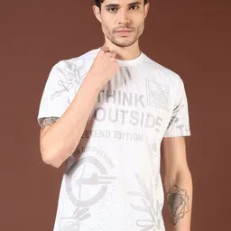 V-Mart Men Typography Printed Round Neck Cotton T-shirt-picture-49