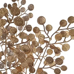 Art Street Gold-Toned 2 Pieces Eucalyptus Artificial Plant image 2