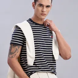 Tommy Hilfiger Men Brand Logo Striped T-shirt image 2
