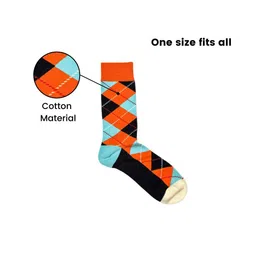 The Tie Hub Men Patterned Calf Length Cotton Socks image 3