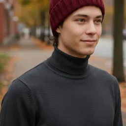 iSWEVEN Unisex Woollen Beanie image 5